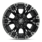 Fuel 1Pc D851 Vapor 17X9 -12 Matte Black Gray Tint