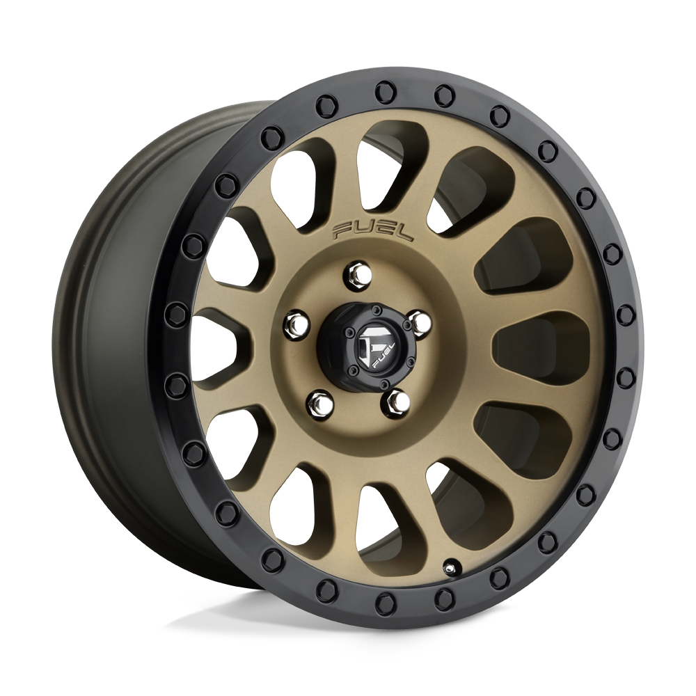 Fuel 1Pc D600 Vector 17X9 -12 Matte Bronze Black Bead Ring