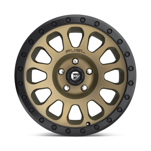 Fuel 1Pc D600 Vector 17X8.5 +20 Matte Bronze Black Bead Ring