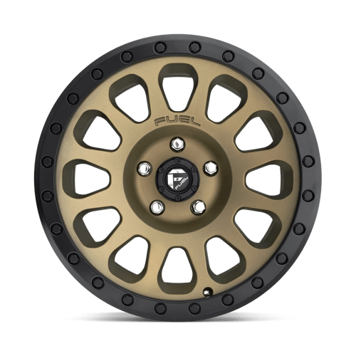 Fuel 1Pc D600 Vector 17X9 -12 Matte Bronze Black Bead Ring