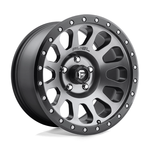 Fuel 1PC D601 VECTOR 17X8.5 +20 MATTE GUN METAL BLACK BEAD RING