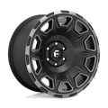 Fuel 1Pc D686 Vengeance 17X9 -12 Matte Black Double Dark Tint