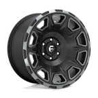 Fuel 1Pc D686 Vengeance 17X9 -12 Matte Black Double Dark Tint