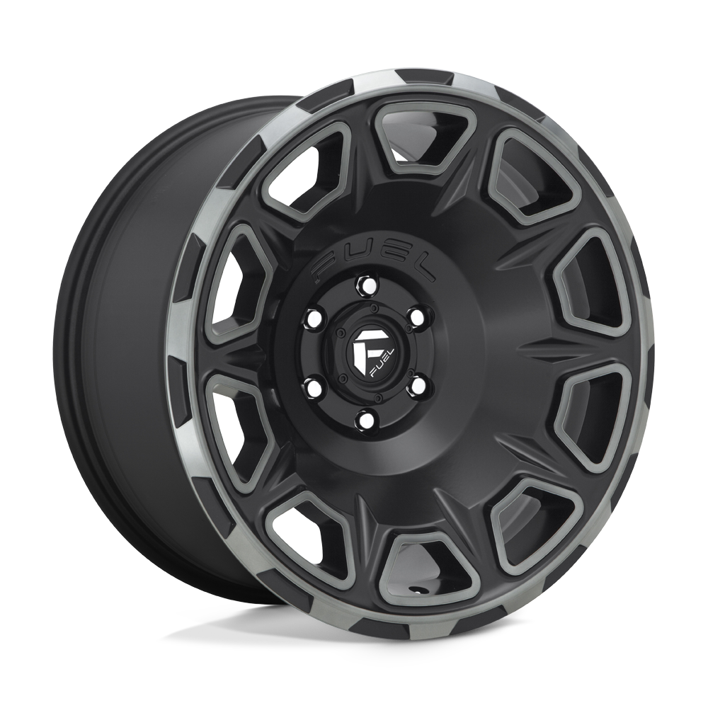Fuel 1Pc D686 Vengeance 17X9 -12 Matte Black Double Dark Tint