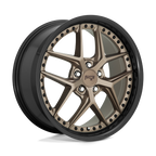 Niche 1Pc M227 Vice 19X9.5 +48 Matte Bronze Black Bead Ring
