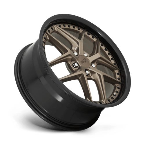 Niche 1Pc M227 Vice 19X9.5 +35 Matte Bronze Black Bead Ring