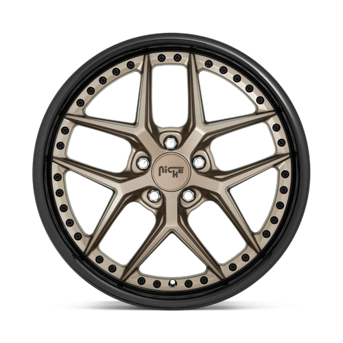 Niche 1Pc M227 Vice 19X9.5 +48 Matte Bronze Black Bead Ring