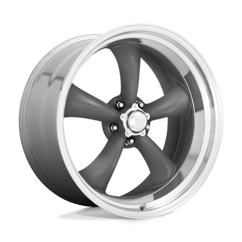 American Racing Vintage VN215 CLASSIC TORQ THRUST II 18X7 +6 MAG GRAY W/ MACHINED LIP