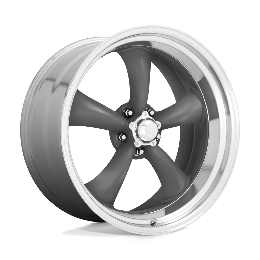 American Racing Vintage Vn215 Classic Torq Thrust Ii 17X8 -11 Mag Gray W/ Machined Lip