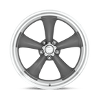 American Racing Vintage Vn215 Classic Torq Thrust Ii 17X7 +0 Mag Gray W/ Machined Lip