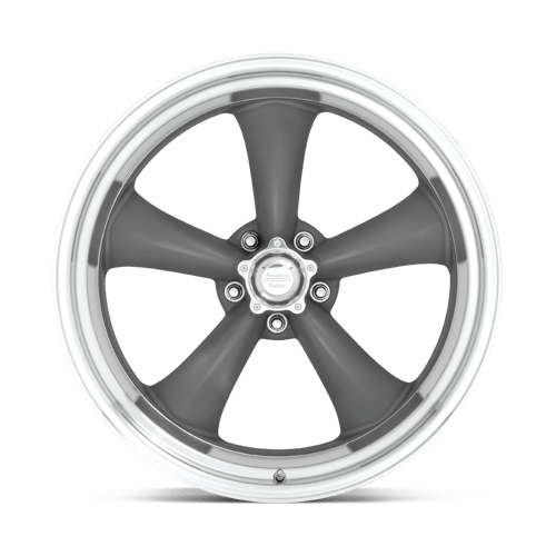 American Racing Vintage Vn215 Classic Torq Thrust Ii 14X7 +0 Mag Gray W/ Machined Lip