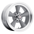American Racing Vintage Vn309 Tt O 17X7 +0 Vintage Silver W/ Machined Lip