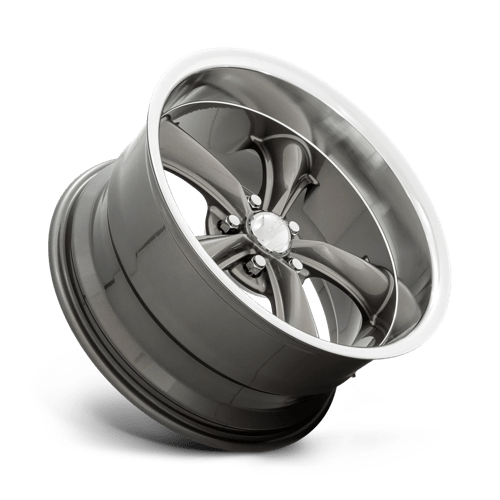 American Racing Vintage Vn338 Boss Tt 18X9.5 -4 Graphite W/ Diamond Cut Lip
