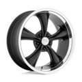 American Racing Vintage Vn338 Boss Tt 20X10 +35 Textured Black Diamond Cut Lip