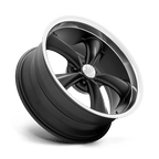 American Racing Vintage Vn338 Boss Tt 18X9.5 -4 Textured Black Diamond Cut Lip