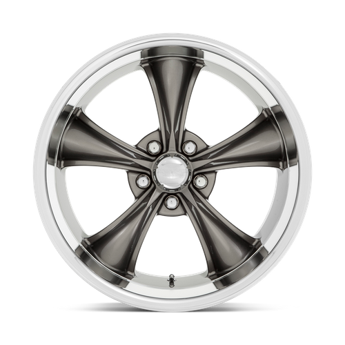 American Racing Vintage Vn338 Boss Tt 18X8 +2 Graphite W/ Diamond Cut Lip