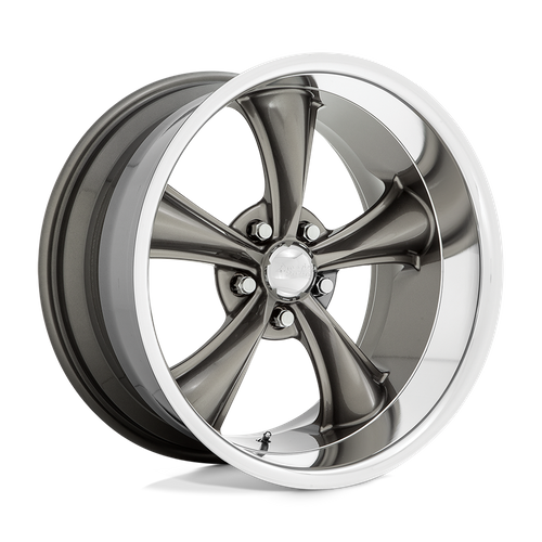 American Racing Vintage Vn338 Boss Tt 18X8 +2 Graphite W/ Diamond Cut Lip