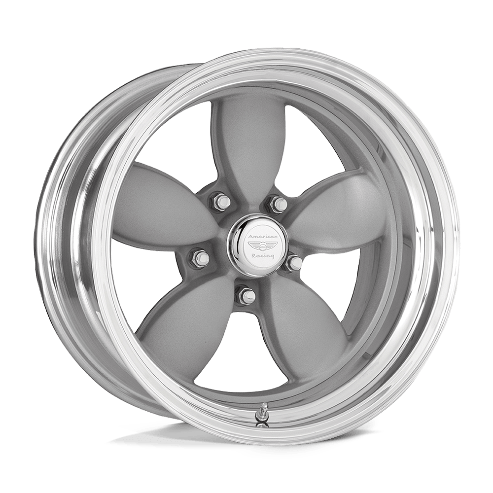 American Racing Vintage Vn402 Classic 200S 15X8 -25 Two-Pc Mag Gray Polish Barrel