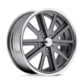 American Racing Vintage Vn407 Cobra 17X7 +6 Two-Pc Mag Gray Polish Barrel