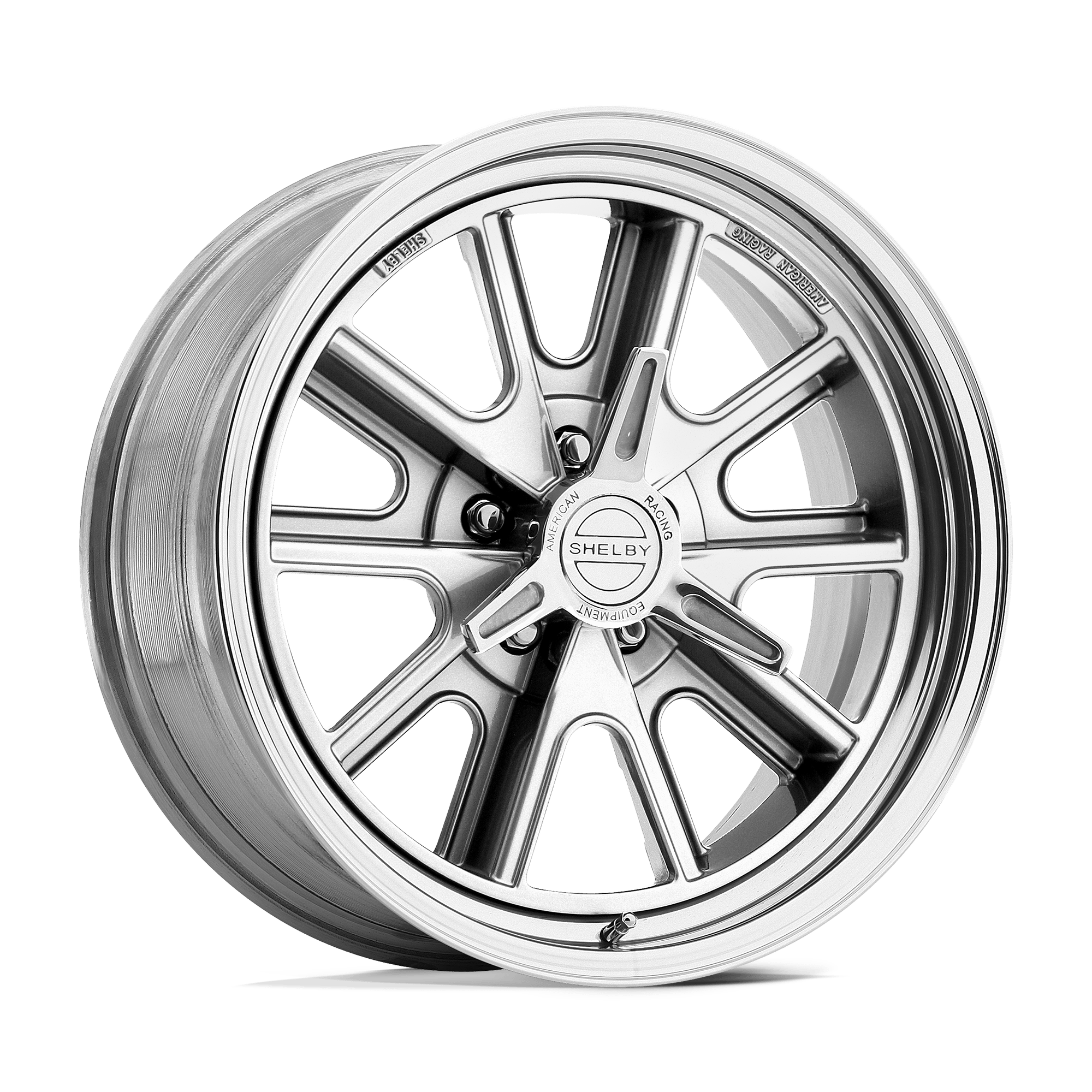 American Racing Vintage Vn427 Shelby Cobra 15X7 -12 Two-Piece Polished