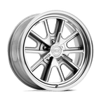 American Racing Vintage Vn427 Shelby Cobra 15X7 -25 Two-Pc Mag Gray Polish Barrel