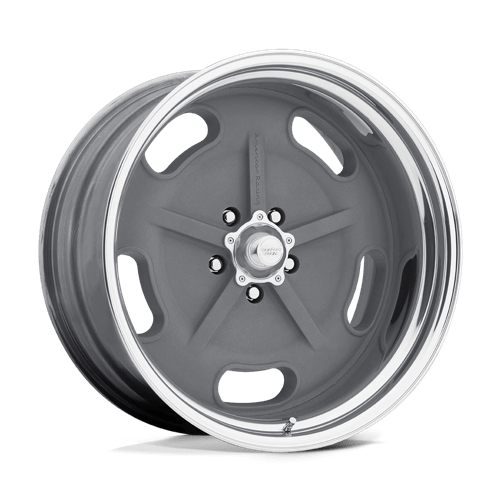 American Racing Vintage Vn470 Salt Flat 17X7 +9 Mag Gray W/ Polished Barrel