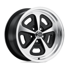 American Racing Vintage Vn501 500 Mono Cast 17X7 +0 Gloss Black Machined