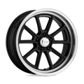 American Racing Vintage Vn510 Draft 18X8 +0 Gloss Black W/ Diamond Cut Lip