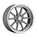American Racing Vintage Vn510 Draft 18X8 +0 Vintage Silver W/ Diamond Lip
