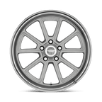 American Racing Vintage Vn510 Draft 18X10 +0 Vintage Silver W/ Diamond Lip