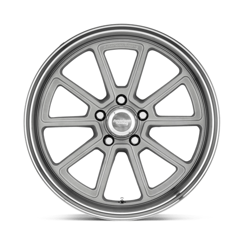 American Racing Vintage Vn510 Draft 18X8 +0 Vintage Silver W/ Diamond Lip