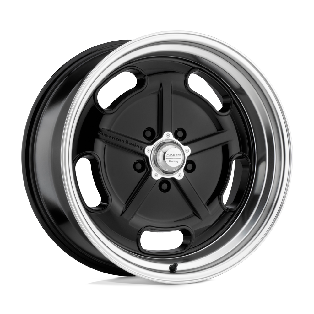 American Racing Vintage Vn511 Salt Flat 22X10.5 +0 Gloss Black W/ Diamond Cut Lip