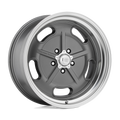 American Racing Vintage Vn511 Salt Flat 17X7 +0 Mag Gray W/ Diamond Cut Lip