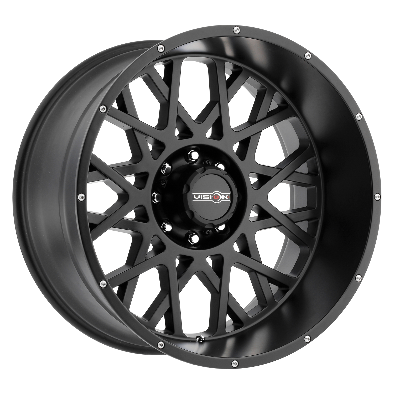 Vision Off-Road 412 18X9 -12 Satin Black