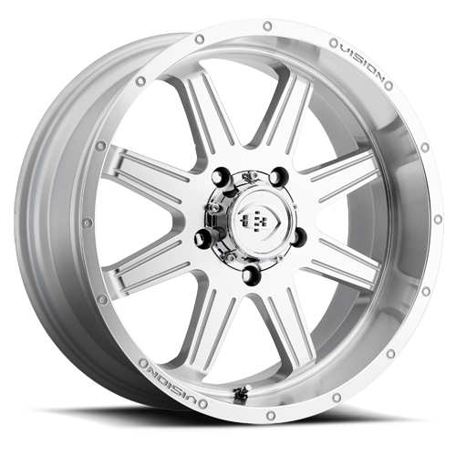 Vision Off-Road rendering 20X9 +12 Silver Machined Face