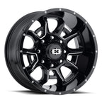 Vision Off-Road 415 20X9 +12 Gloss Black Milled Spoke