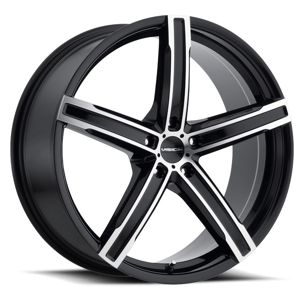 Vision 469 20X8.5 +35 Gloss Black Machined Face