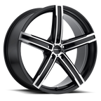 Vision 469 17X7 +38 Gloss Black Machined Face