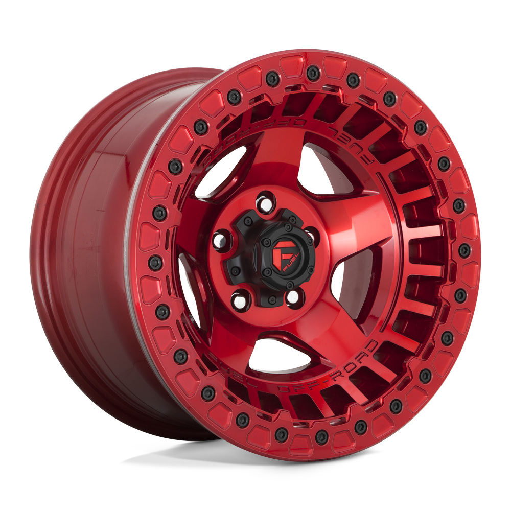 Fuel 1Pc D117 Warp Beadlock 17X9 -15 Candy Red