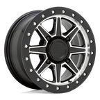 Black Rhino Hard Alloys - Utv Webb Utv 14X7 +36 Gloss Black W/ Machined Face