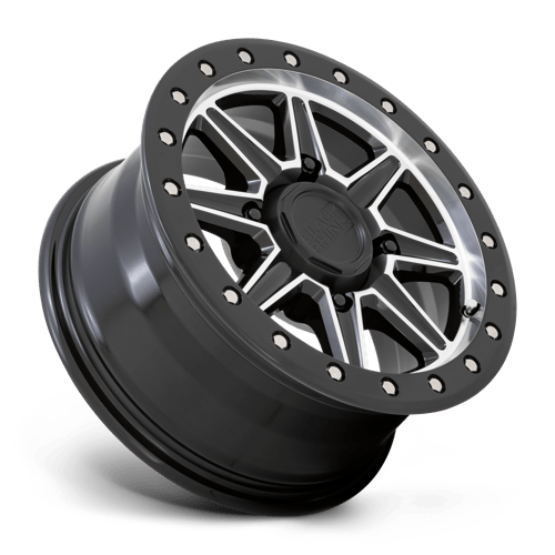 Black Rhino Hard Alloys - Utv Webb Utv 14X7 +51 Gloss Black W/ Machined Face