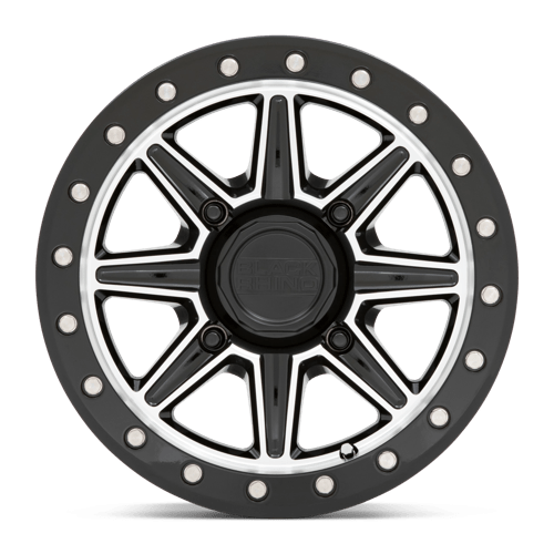 Black Rhino Hard Alloys - Utv Webb Utv 15X7 +51 Gloss Black W/ Machined Face