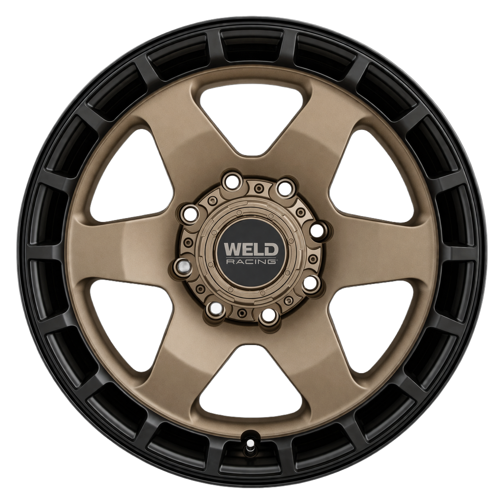 WELD Off-Road Ridge 20X9 +0 Satin Bronze - Satin Black Ring