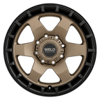 WELD Off-Road Ridge 20X9 +0 Satin Bronze - Satin Black Ring