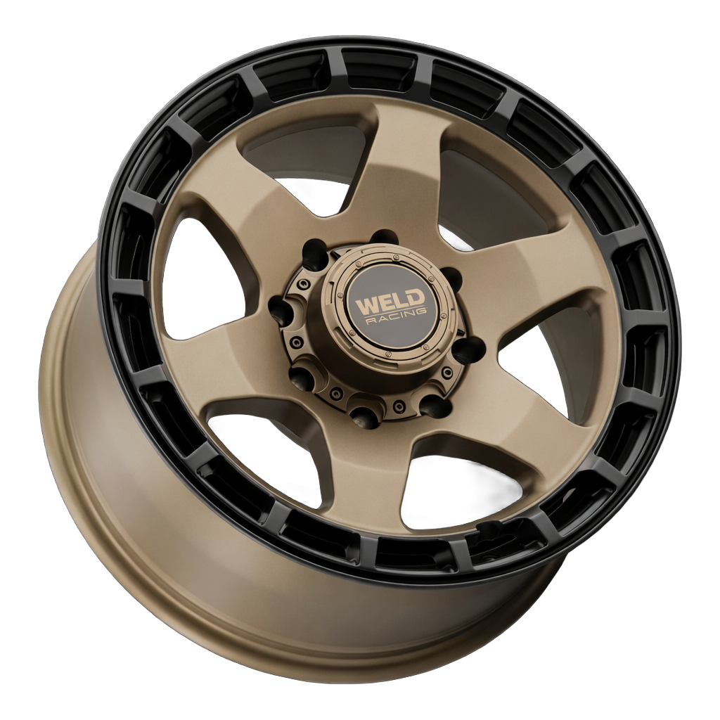 WELD Off-Road Ridge 20X9 +0 Satin Bronze - Satin Black Ring
