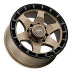 WELD Off-Road Ridge 20X9 +0 Satin Bronze - Satin Black Ring