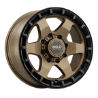 WELD Off-Road Ridge 20X9 +0 Satin Bronze - Satin Black Ring