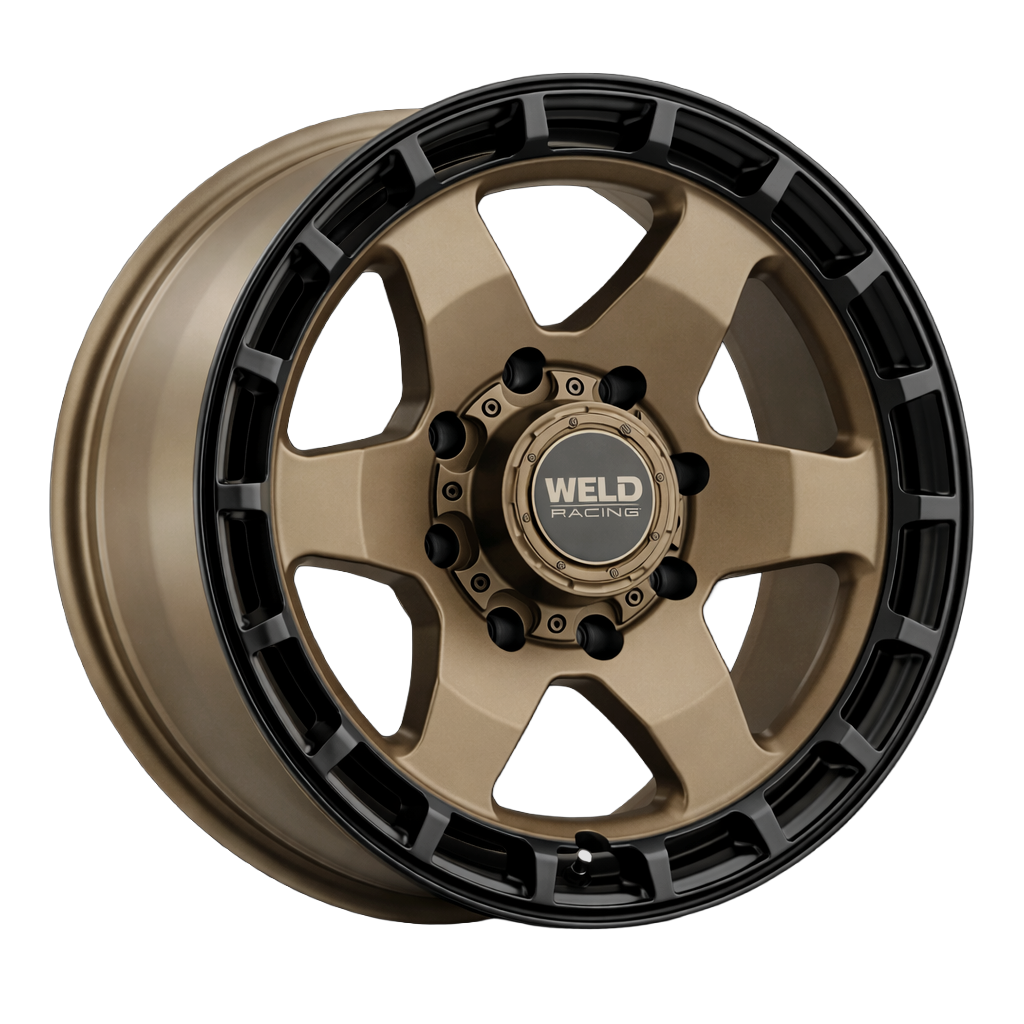 WELD Off-Road Ridge 20X9 +0 Satin Bronze - Satin Black Ring