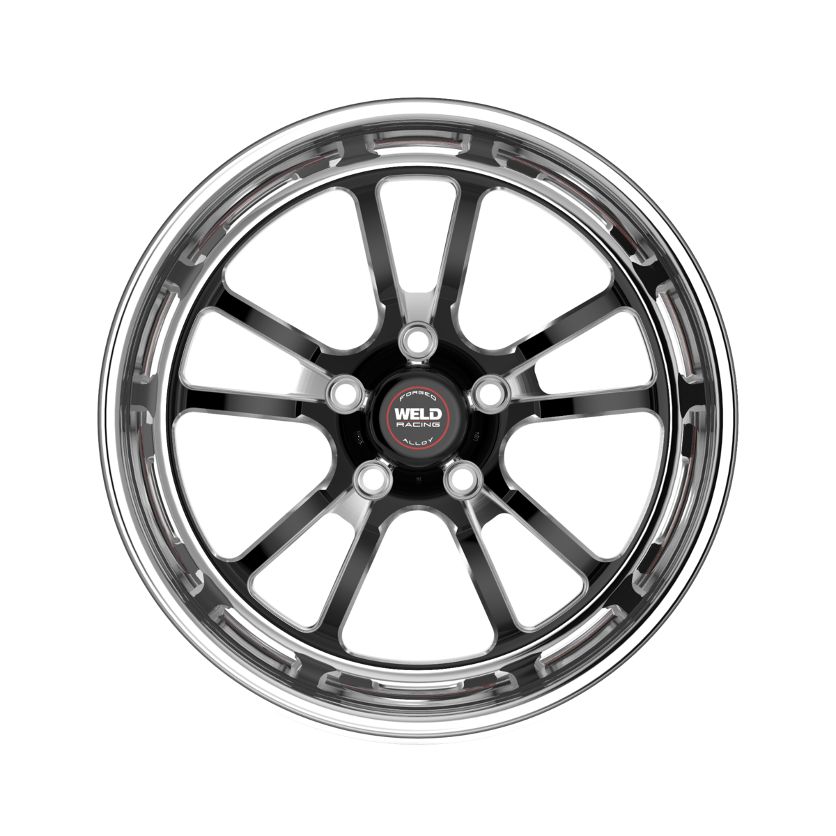 WELD Racing S70 17X10.5 + Black Center - Polished Shell