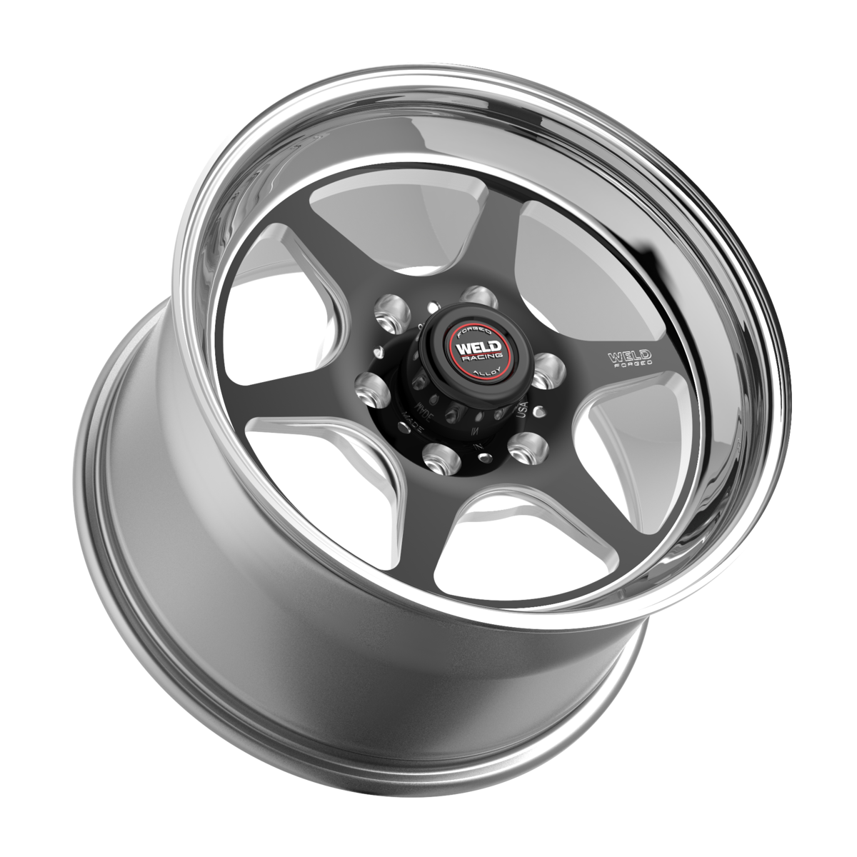 WELD Racing S79 Hd 20X5 -13 Black Center - Polished Shell